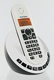 Telefunken - TB151 - T&eacute;l&eacute;phone sans fil DECT - R&eacute;pondeur - Afficheur alphanum&eacute;rique - Identification de l'appelant - Horloge / Alarme - Blanc