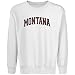 Montana Grizzlies Youth White Arch Applique Crew N...