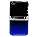 Durable Protective Two Tone Rubberized Crystal Hard Case Cover with Stand Alone Kickstand for iPod Touch 4th Generation ( 8GB 16GB 32GB ) Many Colors Available, Black with Blue