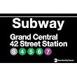 Grand Central Metal Subway Sign