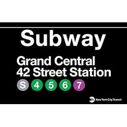 Grand Central Metal Subway Sign