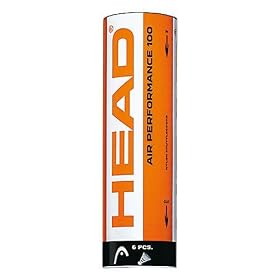 Head Air Performance 500 Badminton Shuttlecocks tube of 6 birdies