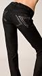 7 For All Mankind Flynt Metallic Pocket in Black