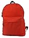 Classic Bookbag Basic Backpack Simple Student School Book Bag Casual Daily Daypack 18 Inch with Padded Back & Mesh Side Pocket