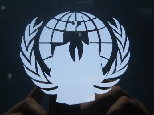 masks guy fawkes:Anonymous Vinyl decal sticker for vehicle