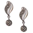 Silver and Pearl Earrings Jewelry 0.75 inches