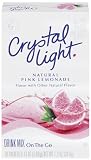 Crystal Light On The Go Pink Lemonade, 10-Count Boxes (Pack of 6)