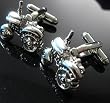 Silver Novelty Farm Tractor Cufflinks Cuff Links