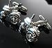 Silver Novelty Farm Tractor Cufflinks Cuff Links