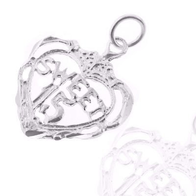 Get Gifts – 925 Sterling Silver Jewelry, Quinceañera Inspired Heart Charm, Adjustable Fit, Plus Free Special Gift Pouch