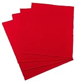DII Tango Red Ribbed Placemat Set of 4