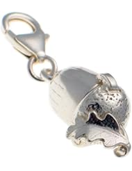 Welded Bliss Sterling 925 Silver Acorn Opening to Squirrel Clip On Charm WBC1394