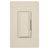 Lutron Maestro MSC-1000M-LS Incand 1000 Watt Multi Location Light Dimmer in Limestone