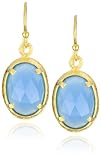 Wendy Mink Rajasthan Blue Calcite Oval Drop Earrings