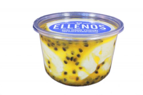 Ellenos Real Greek Yogurt, Passionfruit Greek Yogurt, 16oz