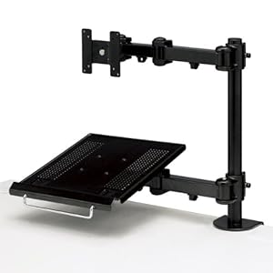 【クリックで詳細表示】サンワサプライ デュアルシステムアーム(ノートPC台) CR-LA602