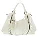 Melie Bianco Miley Hobo with Braided Chain and Tassel Decor (White)