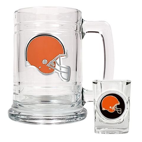 Cleveland Browns Beer Mug & Shot Glass Set