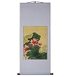 Handmade Lotus Blossom Scroll Wall Art Painting