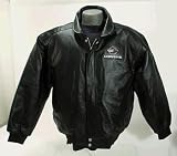 C4 Corvette Emblem Leather Bomber Jacket