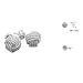Tiffany Inspired Sterling Silver Rope Knot Stud Earrings