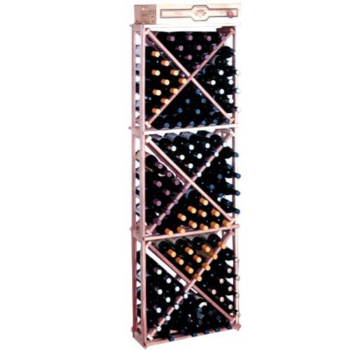 Wine Cellar Innovations Super Premium Redwood Diamond Cube Rack for 132 Bottles
