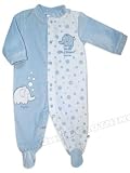 Papa and Me Elephant Velour Footie