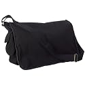 Pigment-Dyed Raw-Edge Messenger Bag