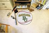 Baylor Univ Baseball 29 Round Floor Mat (Rug) - Baylor Bears NCAA College Athletics