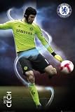 Petr Cech Maxi Poster 61cm x 91.5cm Illuminating Photography Of The Formidable Chelsea Goalkeeper