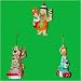 Set of 3 Hanna Barbera Flintstones, Yogi Bear & Jetsons Christmas Ornaments