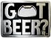 "Got Beer?" Metal Bottle Opener Belt Buckle