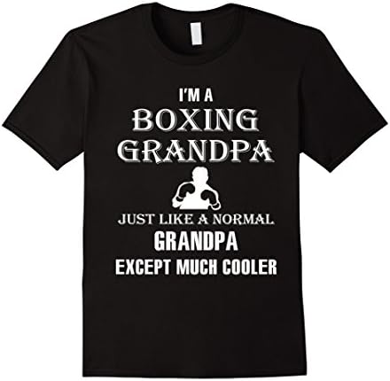 Men's boxing t-shirt.Boxing Grandpa T-shirt 2XL Black