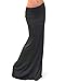 Vivicastle Women's Spand Long Solid Rayon Foldover Maxi Skirt