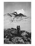 W.A. Hesse Photographing Katmai Volcano Photograph - Alaska Giclee Poster Print, 12x16