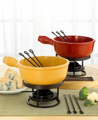 Emile Henry Ceradon? Cheese Fondue Set