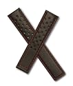 Black/Red Sports perforated leather strap to fit TAG Heuer Carrera models starting CV21- & WV21-.