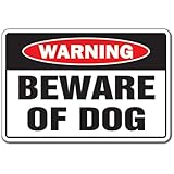 BEWARE OF DOG Warning Sign pet dogs signs security