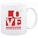 Mug White " LOVE Buddhism " Religions