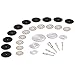 Cutting Wheel Set for Rotary Tool, GOXAWEE 1/8?? Shank Diamond Cutting Wheel, Mini HSS Cut Off Saw Blades, Resin Cutting Discs with Mandrels for Stone Wood Metal 30Pcs