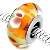 Pugster Light Green Yellow White Brown Crab Pandora Glass Beads Fit Pandora Charm Bracelet