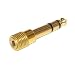 Gold 6.3mm 1/4" Headphone Adapter