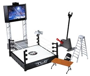 HIGH FLYIN' FURY FLEX FORCE WWE TOY WRESTLING RING PLAYSET: Amazon.co.uk: Toys & Games