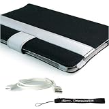 Canvas Case Cover Slim Design for Kindle Wireless Reading Device (6" Display, Global Wireless, 2nd Generation Kindle Only) + Indlues a 4-Inch Determination Hand Strap + Kindle 2 Micro USB Data Sync Cable