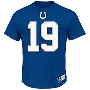 Johnny Unitas #19 Baltimore Colts NFL Men's Hall of Fame Eligible Receiver II T-shirt (Large)