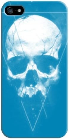 Skull Hard Back Shell Case / Cover for Iphone 5 and 5s - Blue