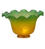 Meyda Tiffany 15915 Amber/Green Pate-De-Verre 12 Flute Shade