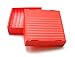 Heathrow Scientific HS120377 True North Flatpack PP Freezer Boxes, 81 Place, 1.5/2 mL, Red (Pack of 10)