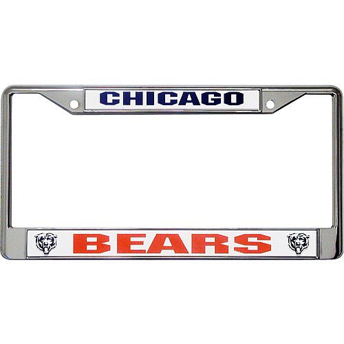 Rico Chicago Bears Chrome License Plate Frame
