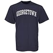 Georgetown Hoyas Navy Blue Vertical Arch T-shirt